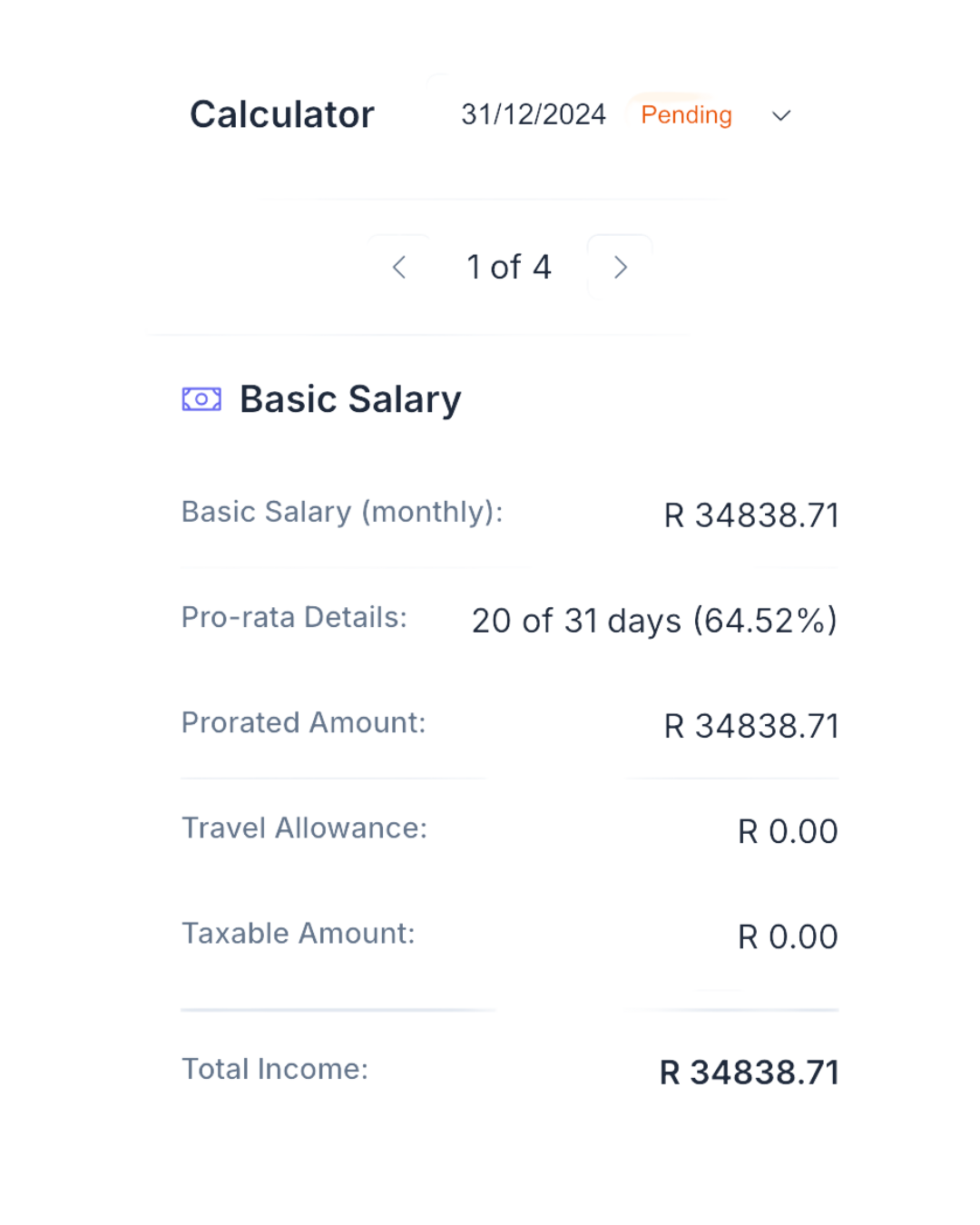 Panda Payroll Calculator